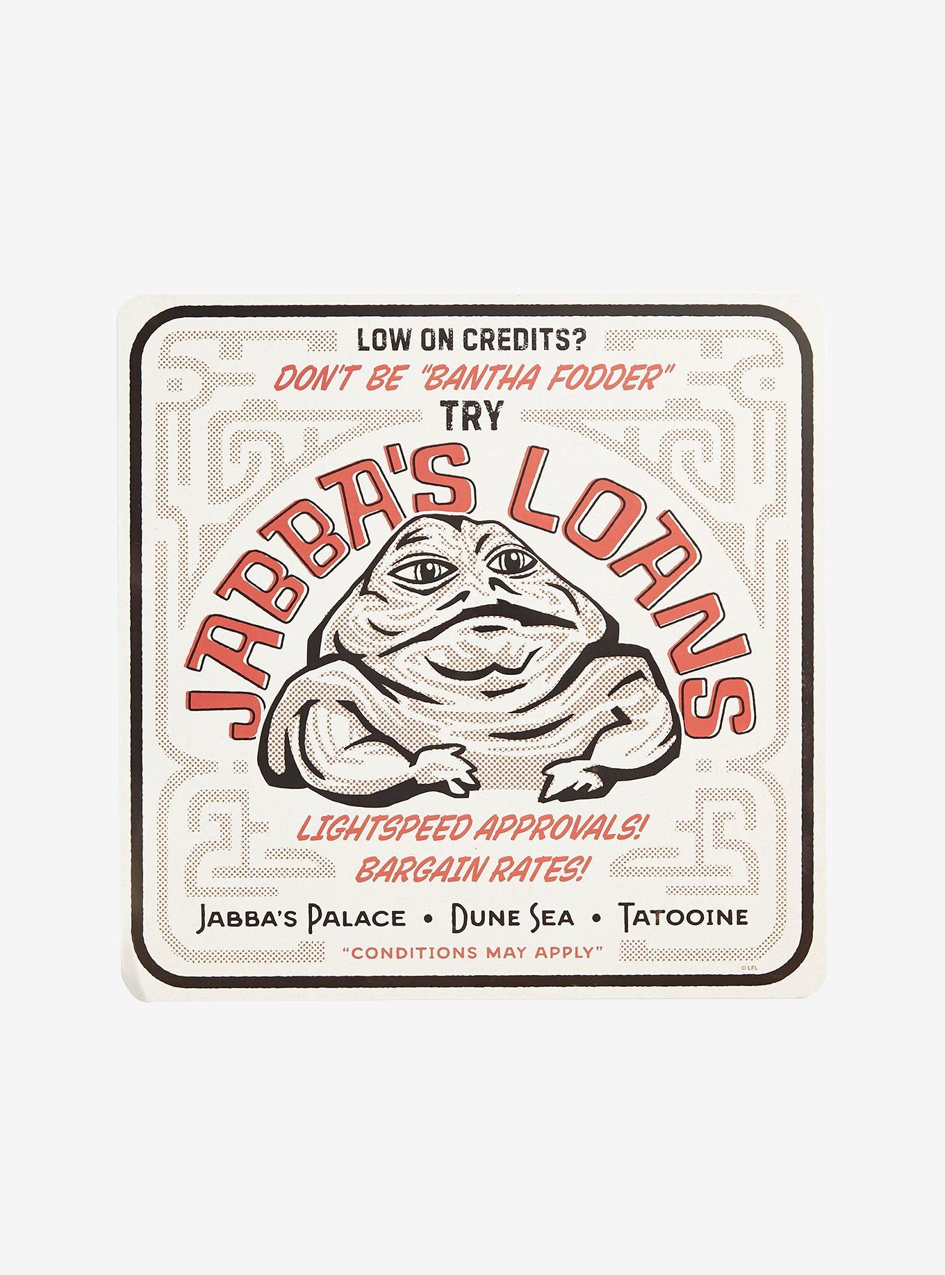 Star Wars Jabba's Loans Tin Sign, , hi-res