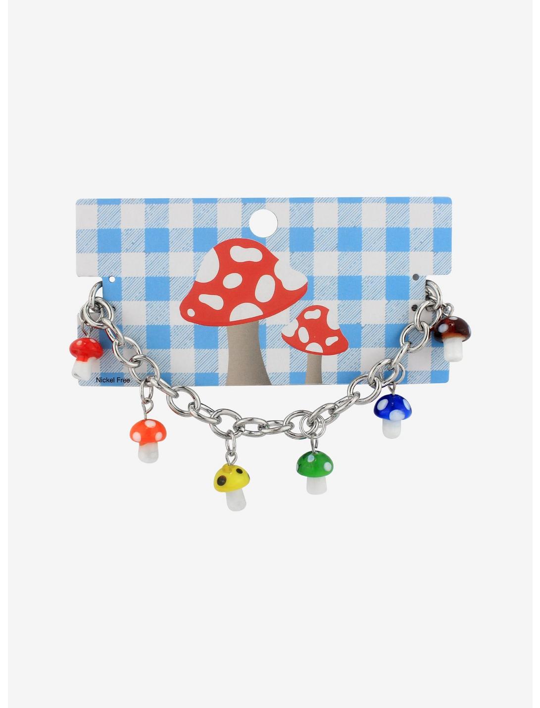 Rainbow Mushroom Charm Bracelet, , hi-res