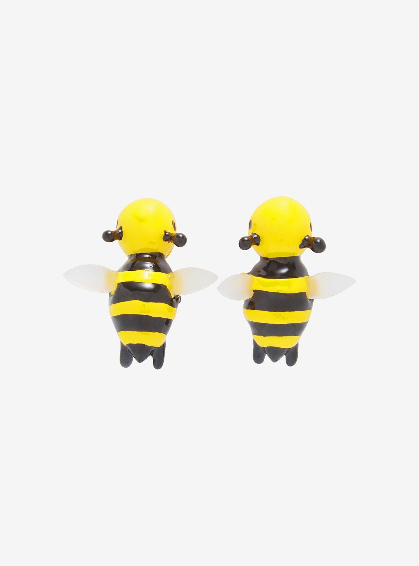 Biting Bee Earrings, , hi-res