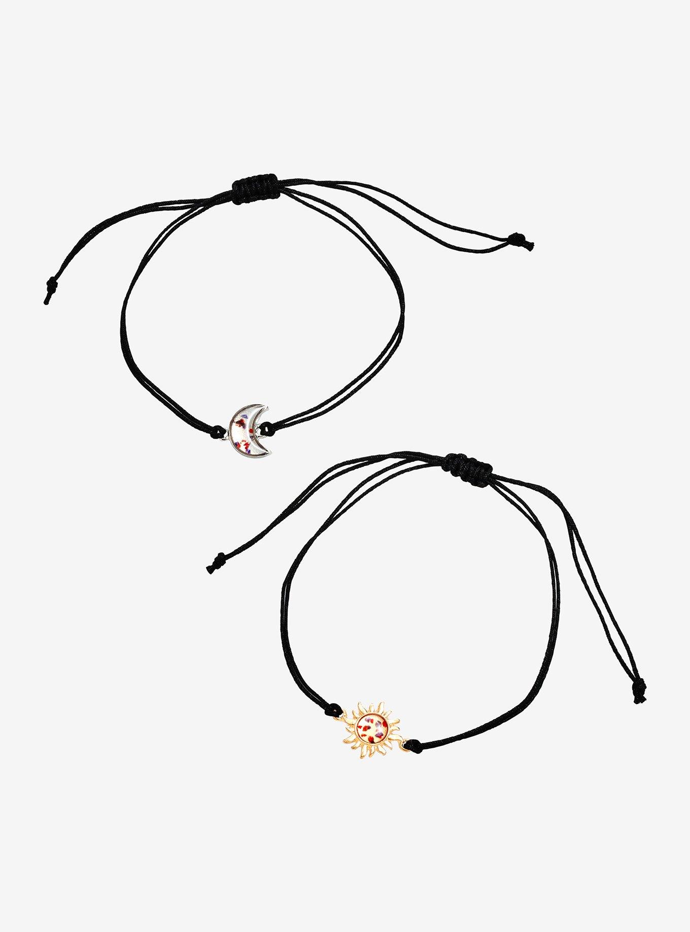 Celestial Dried Floral Best Friend Cord Bracelet Set, , hi-res