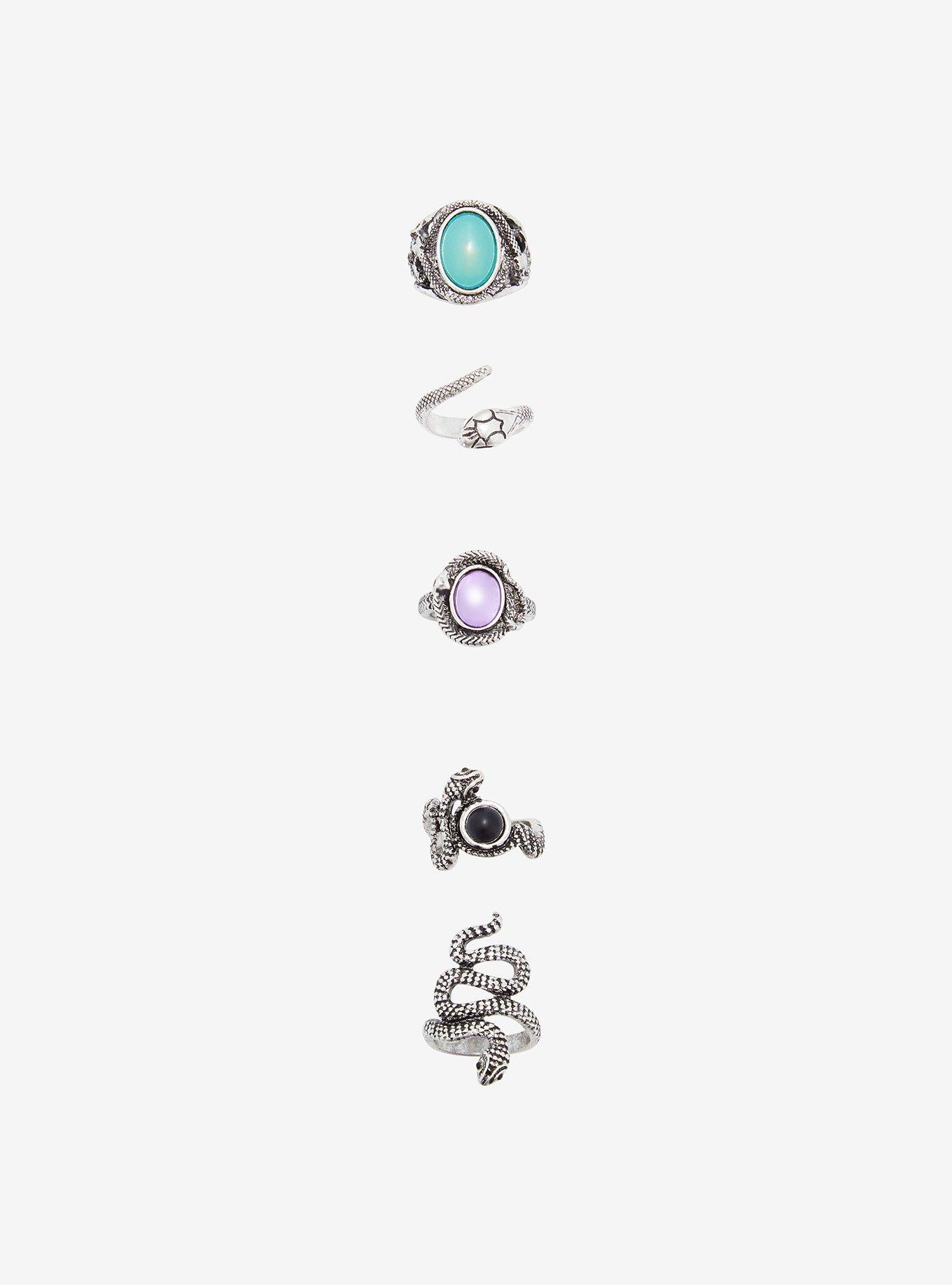 Snake Gem Ring Set, , hi-res