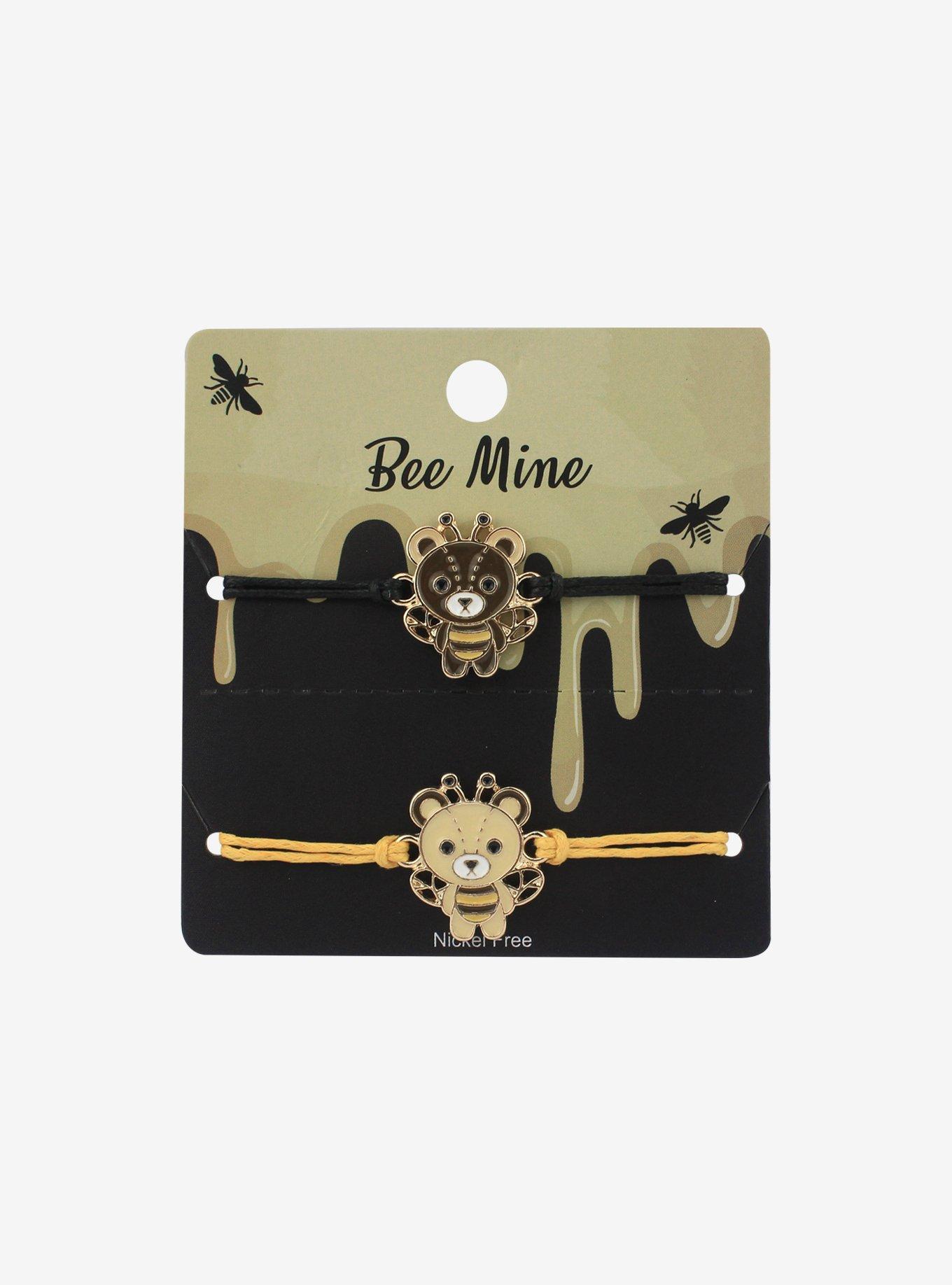 Teddy Bear Bee Best Friend Bracelet Set, , hi-res
