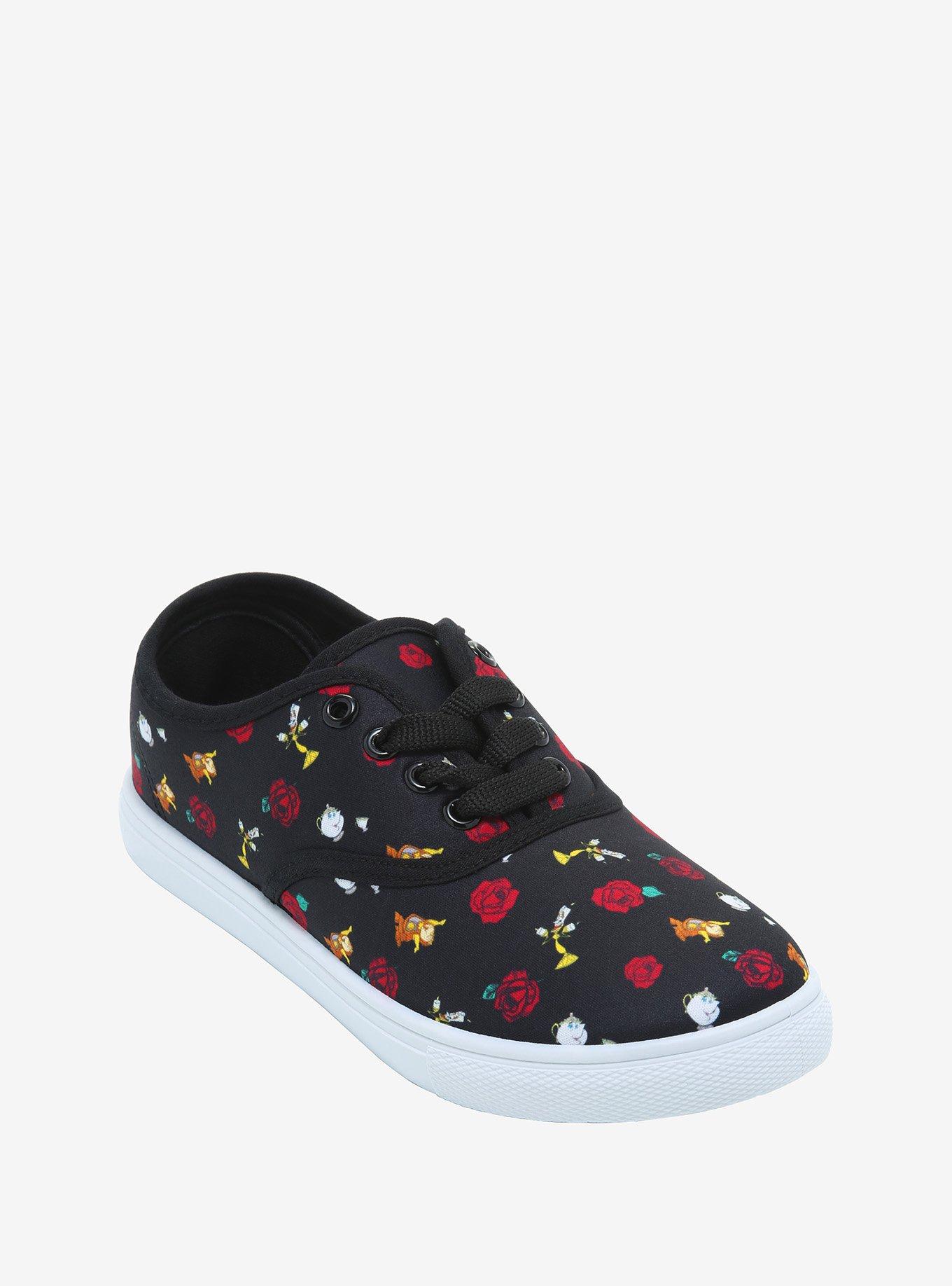 beauty and the beast canvas shoes