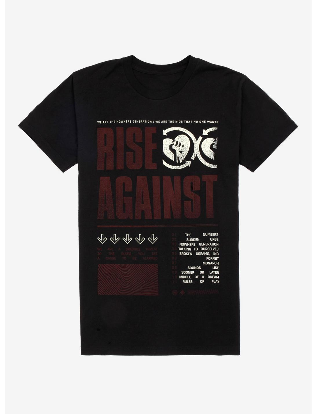 Rise Against Nowhere Generation T-Shirt, BLACK, hi-res