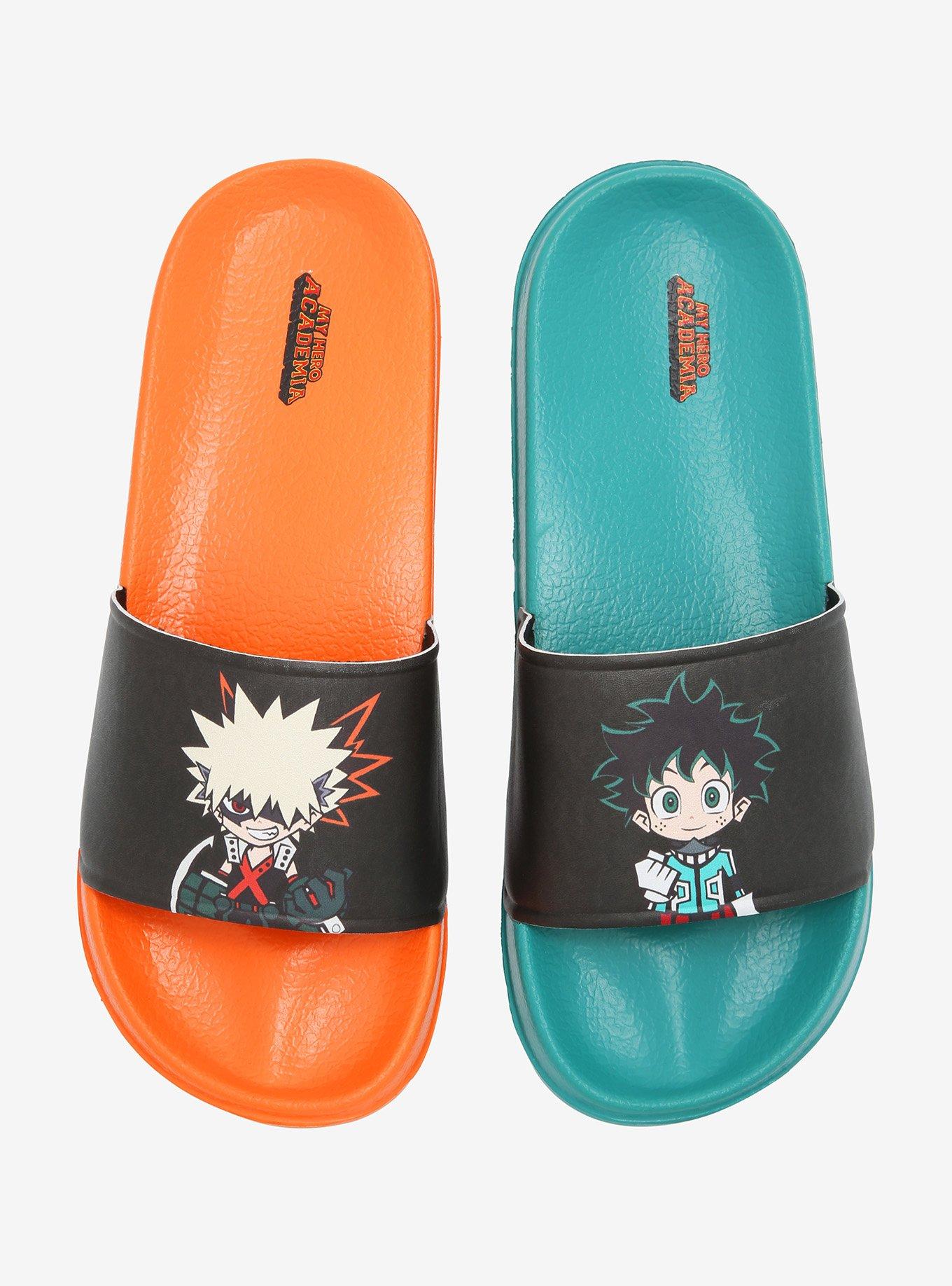 My Hero Academia Deku Bakugo Slide Sandals