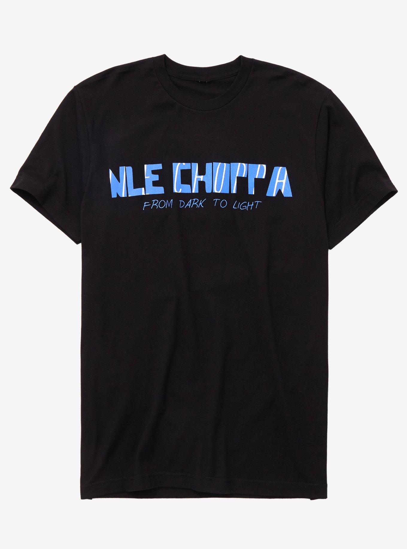 NLE Choppa From Dark To Light Anime Panels T-Shirt, BLACK, hi-res