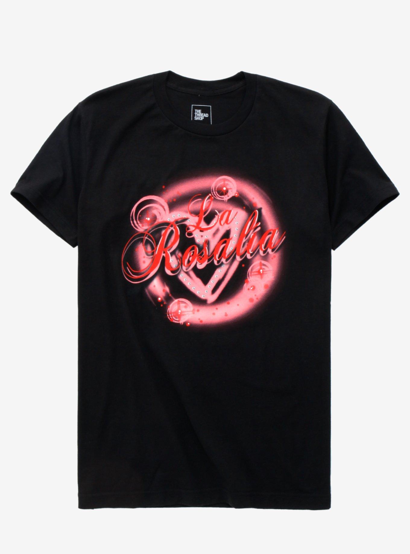 Rosalia La Rosalia Airbrush Heart T-Shirt, BLACK, hi-res