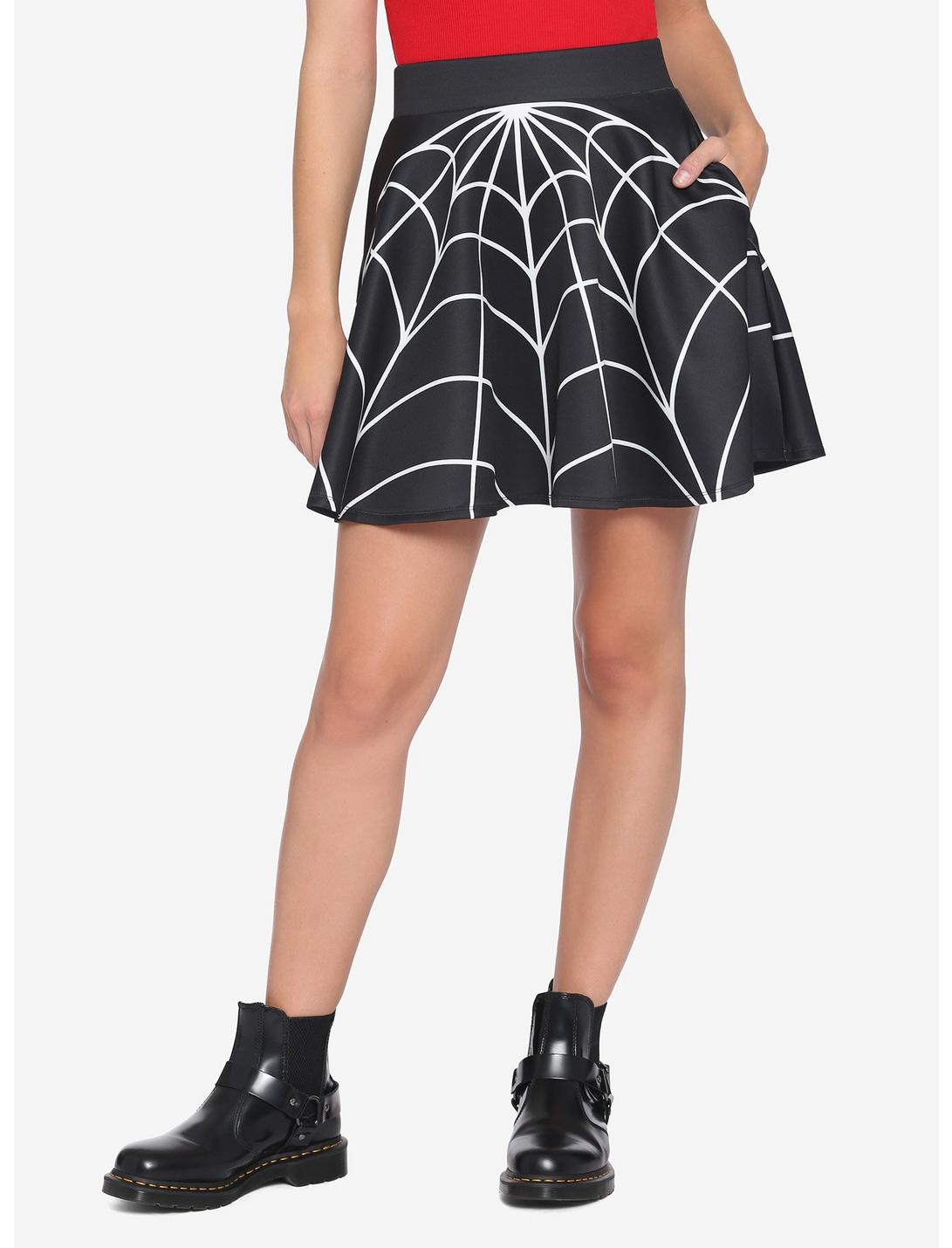 Spiderweb Skirt, BLACK, hi-res