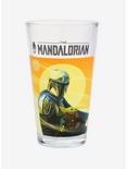 Star Wars The Mandalorian and The Child Sunset Pint Glass