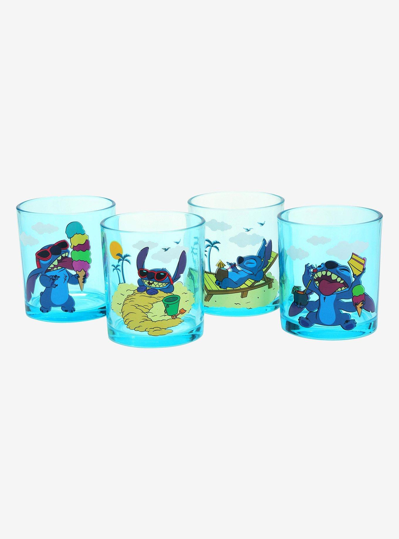 Disney Lilo & Stitch 10 Oz Glassware Set of 4 Glasses