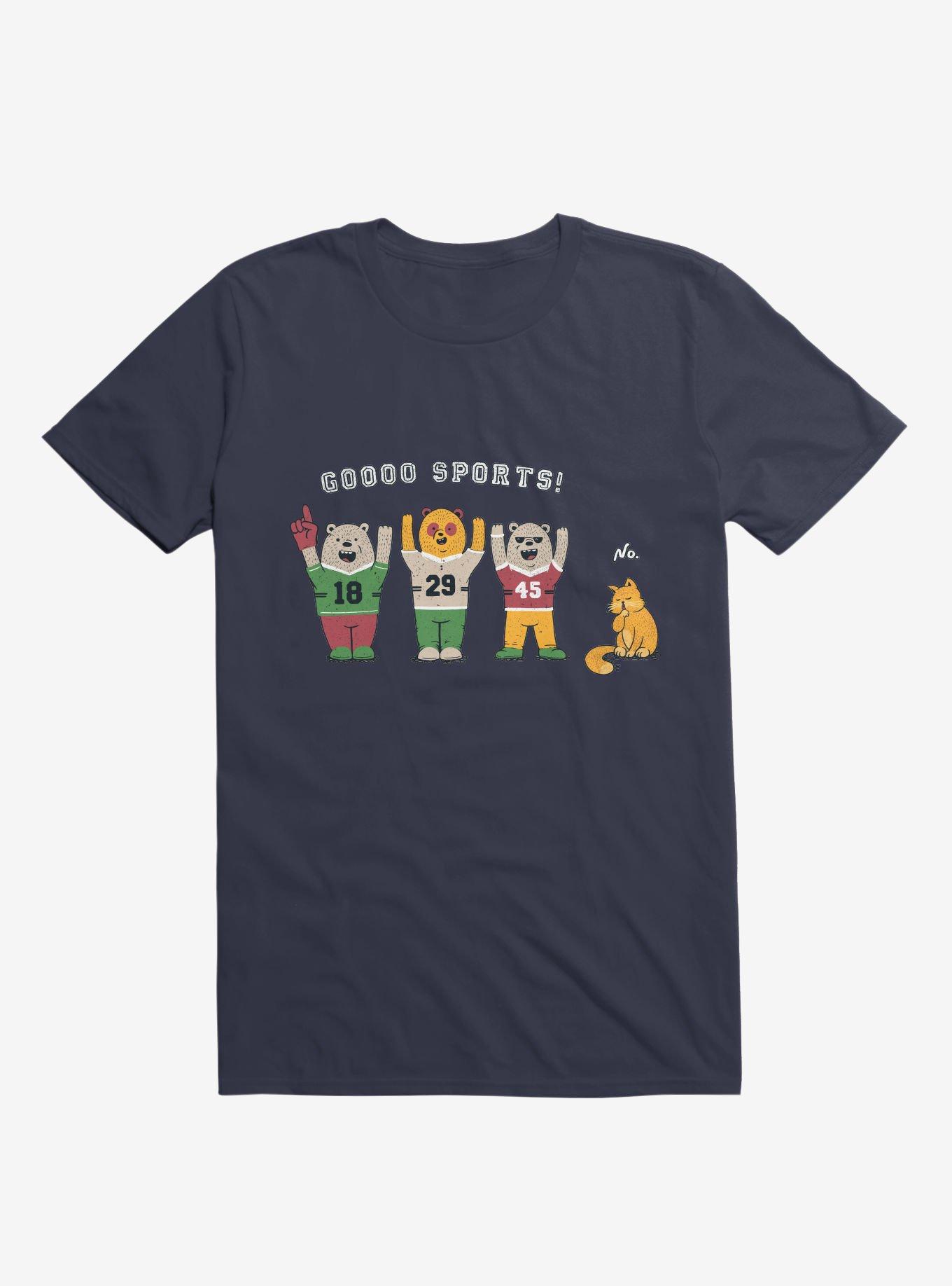 Crowd Cheering? No Thanks T-Shirt, NAVY, hi-res