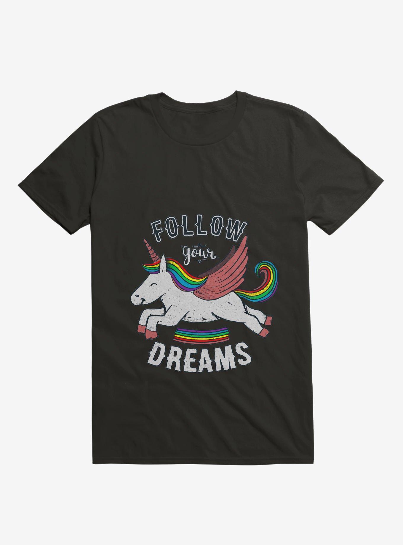 Follow Your Dreams Rainbow Unicorn T-Shirt