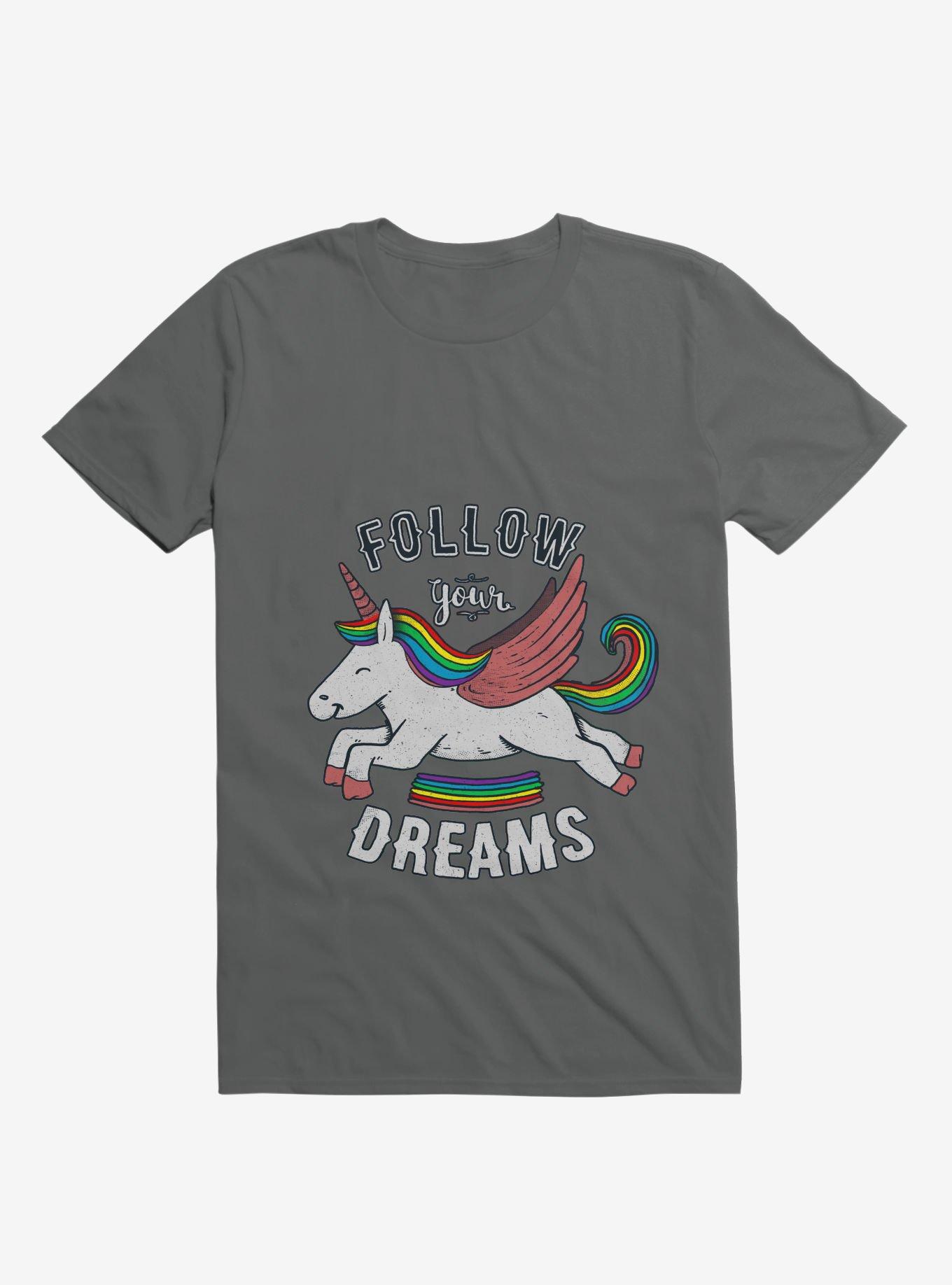Follow Your Dreams Rainbow Unicorn T-Shirt, , hi-res