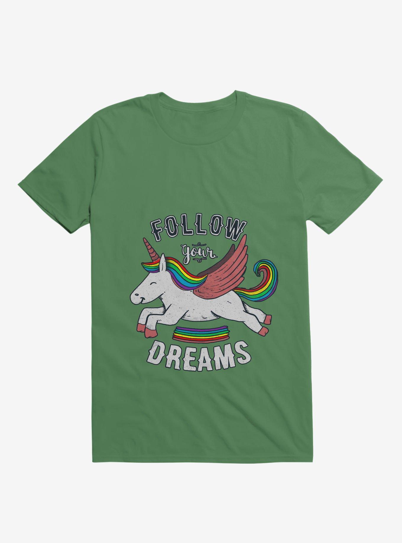 Follow Your Dreams Rainbow Unicorn T-Shirt, , hi-res
