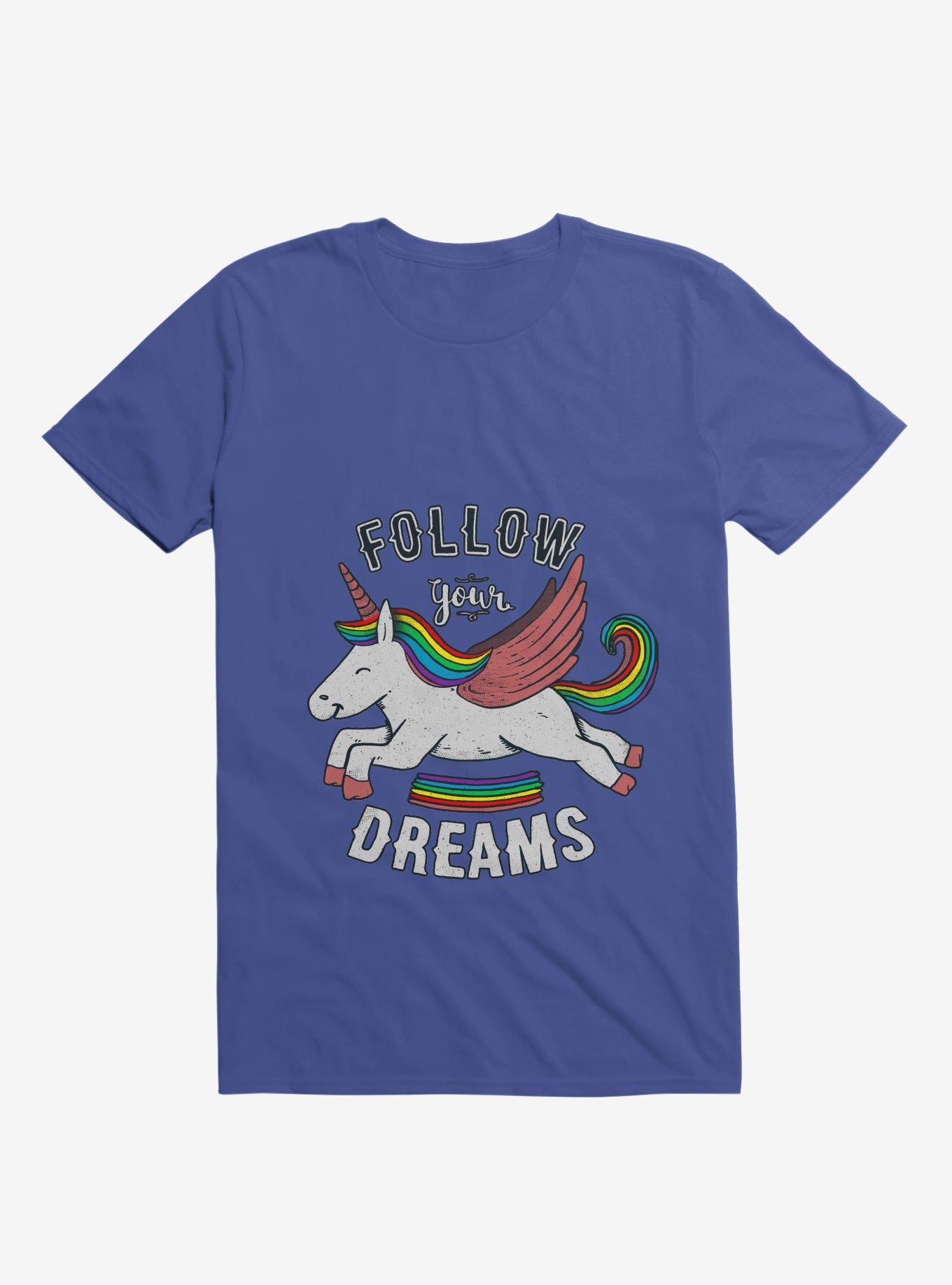 Follow Your Dreams Rainbow Unicorn T-Shirt, , hi-res