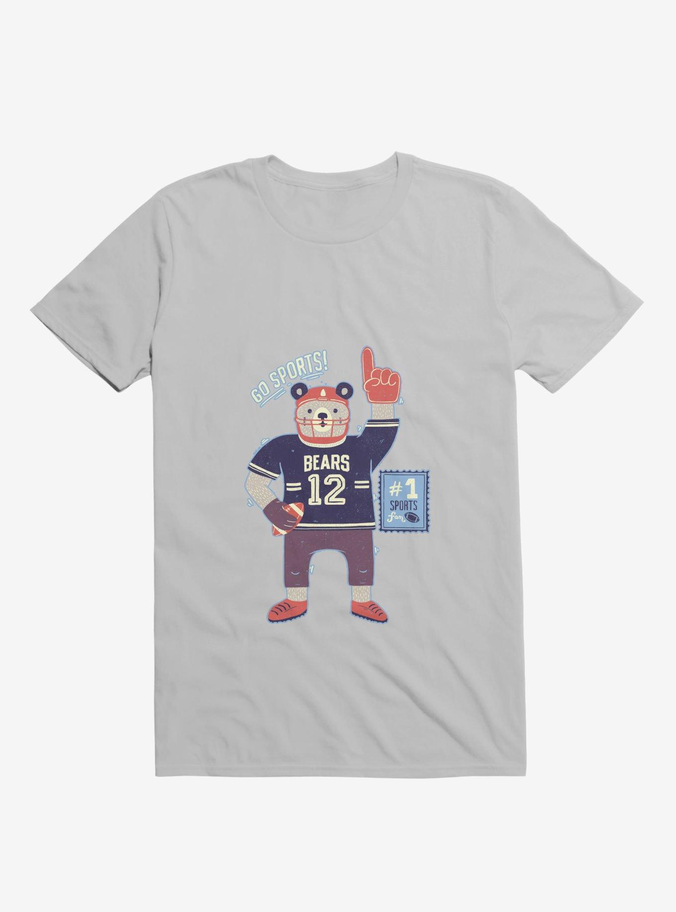 American Football Bear T-Shirt, ICE GREY, hi-res