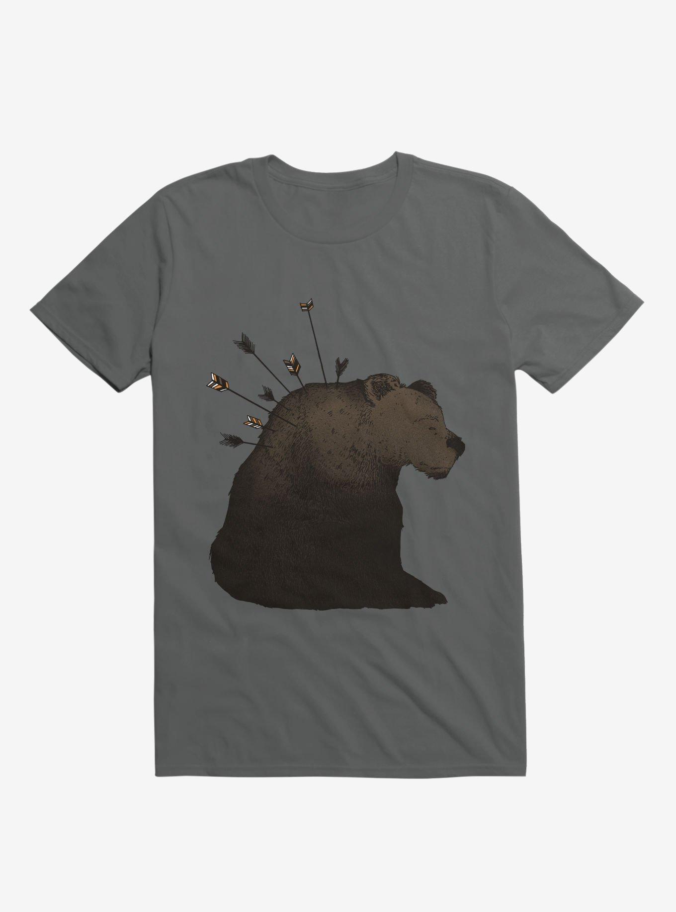 I'm Fine Bear T-Shirt, CHARCOAL, hi-res