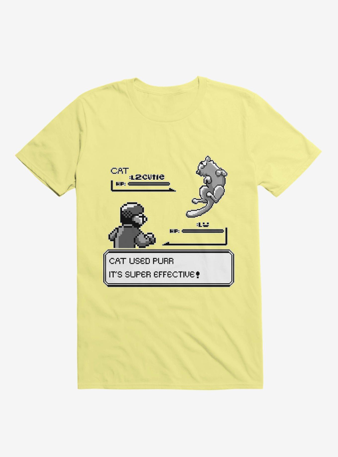 It's Super Effective Cat T-Shirt, CORN SILK, hi-res