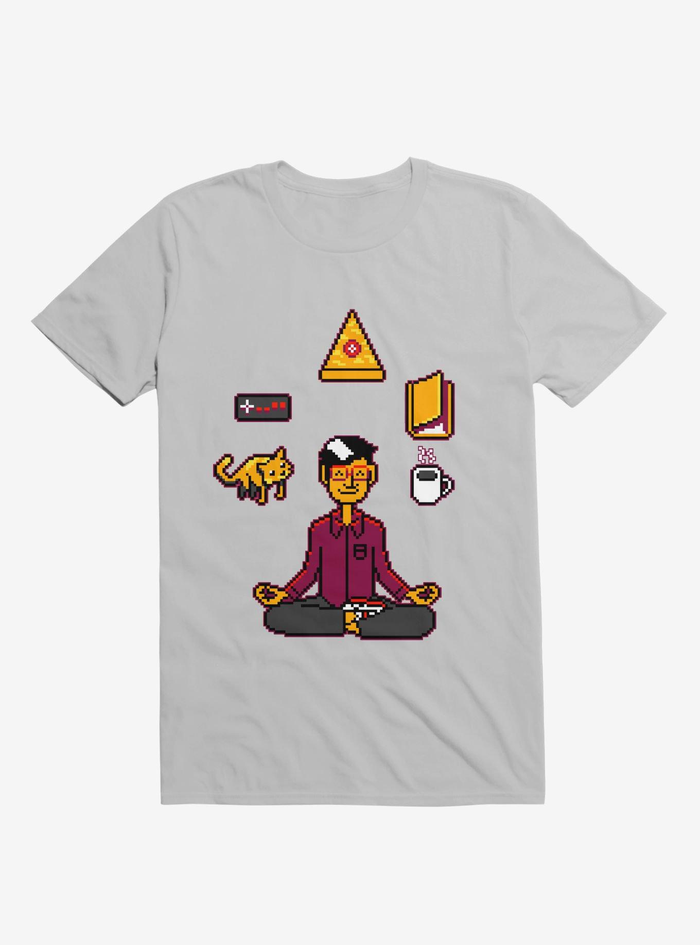 Meditation Games Coffee and Books T-Shirt, , hi-res