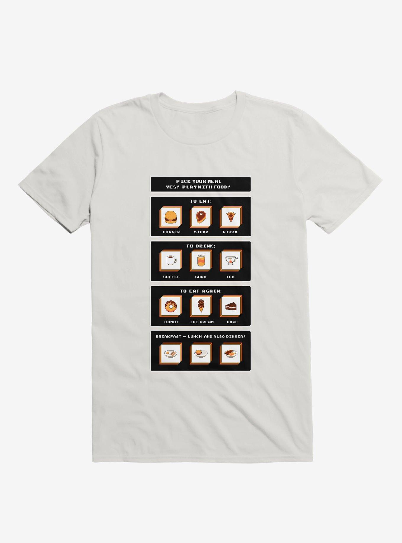 Picking Food Gamer T-Shirt, WHITE, hi-res