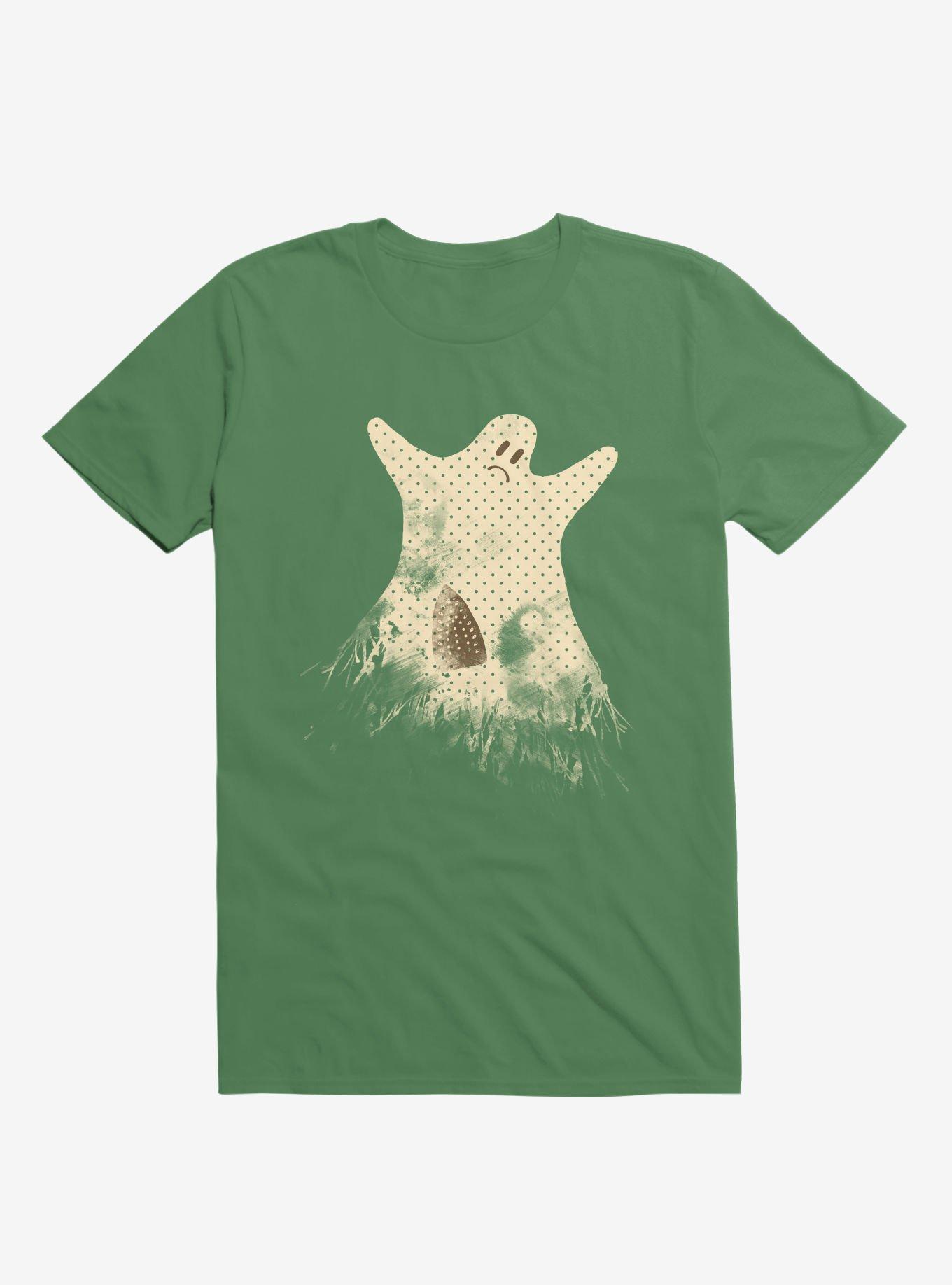 Used To Be Scarier Ghost T-Shirt, KELLY GREEN, hi-res