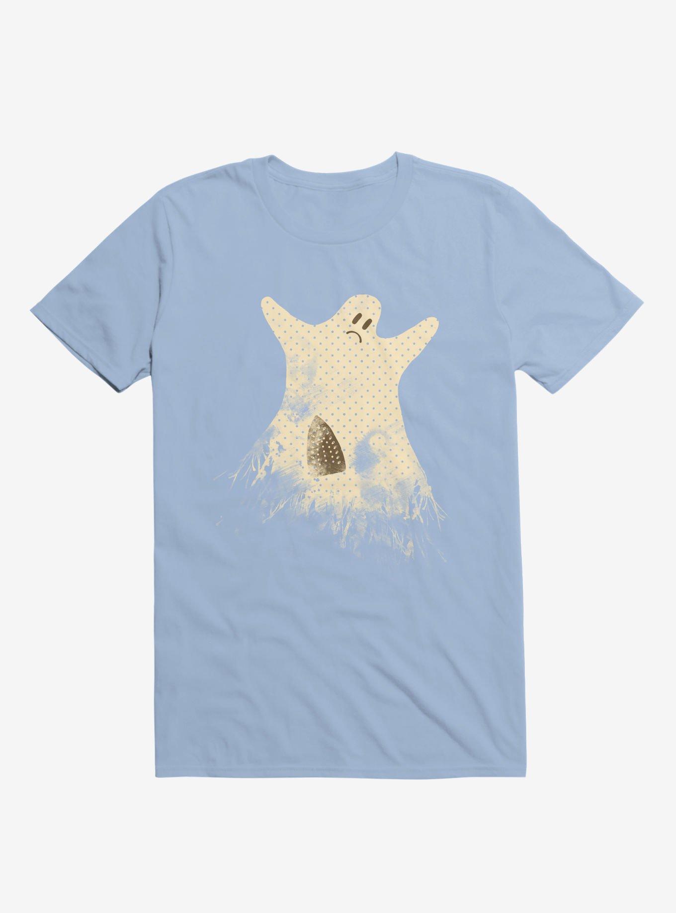 Used To Be Scarier Ghost T-Shirt, LIGHT BLUE, hi-res