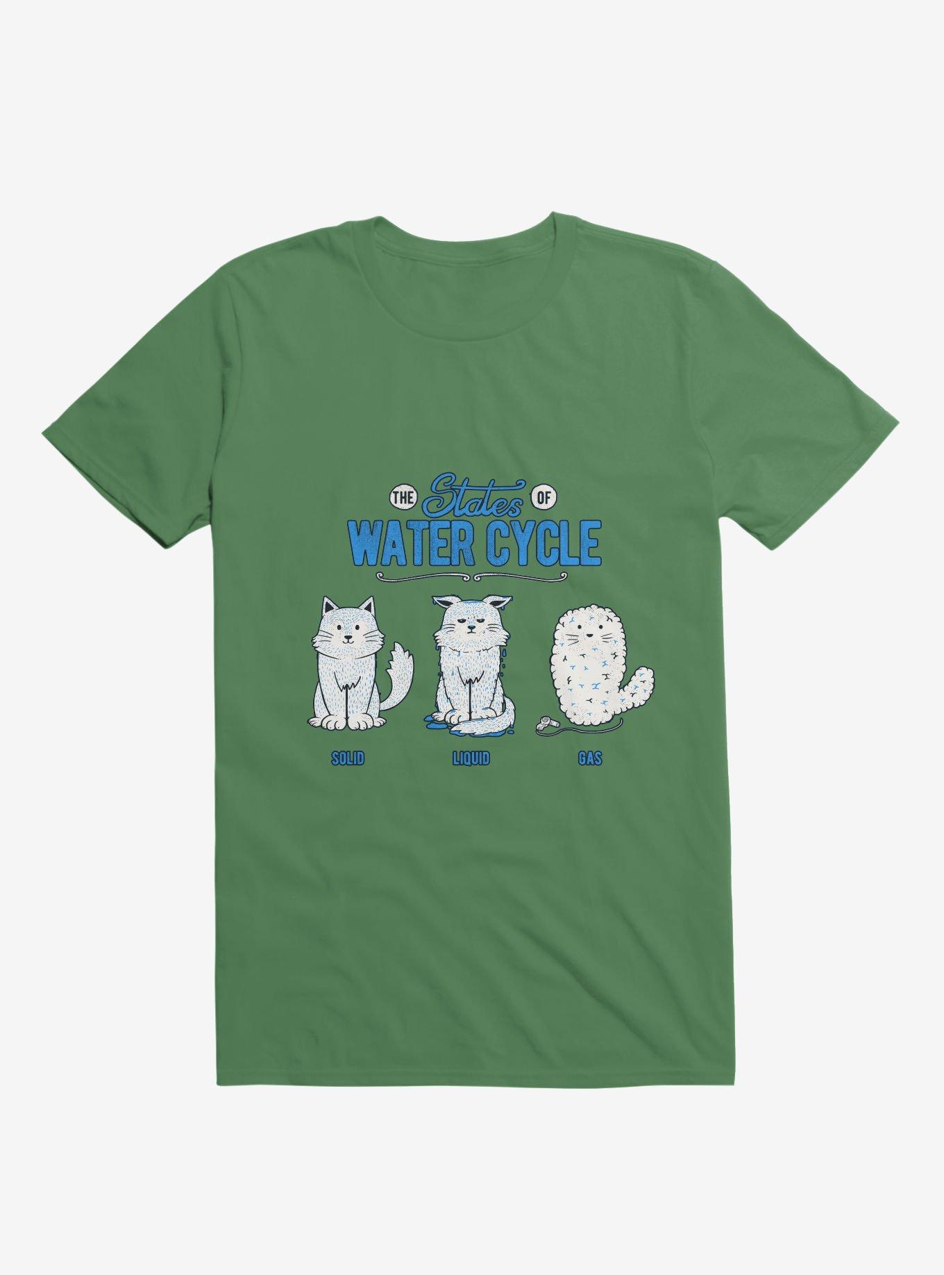 The States Of The Water Cycle Cat T-Shirt, , hi-res