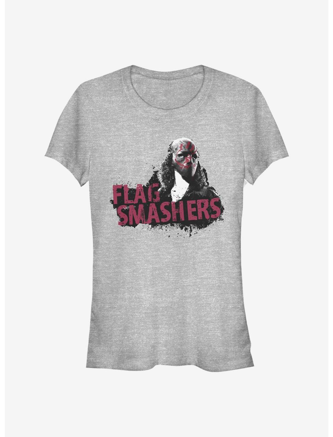 Marvel The Falcon And The Winter Soldier Flag Smashers Girls T-Shirt, ATH HTR, hi-res