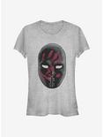 Marvel The Falcon And The Winter Soldier Flag Smashers Mask Girls T-Shirt, ATH HTR, hi-res