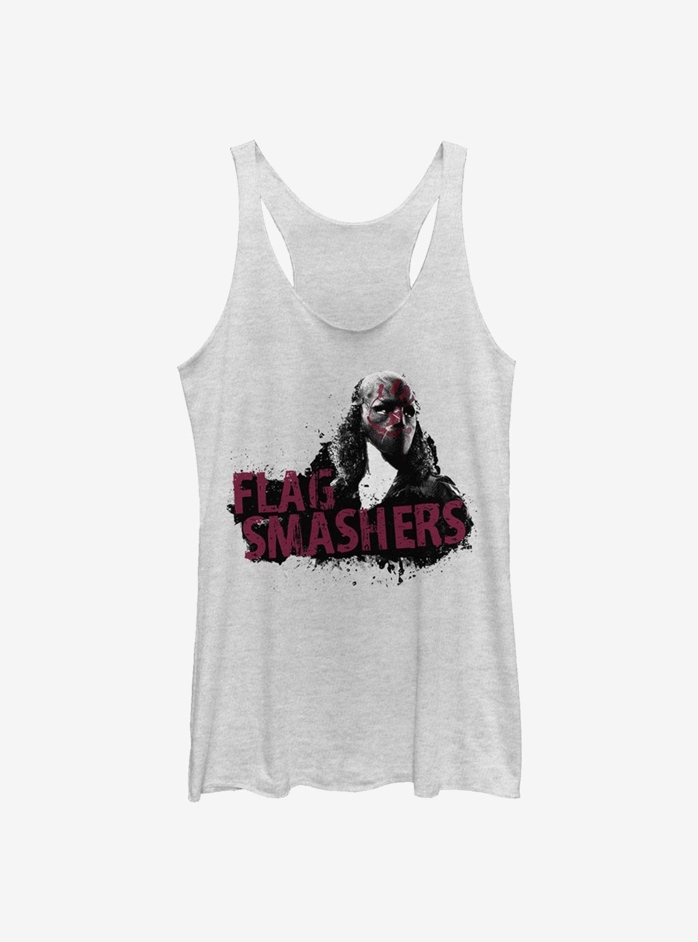 Marvel The Falcon And The Winter Soldier Flag Smashers Girls Tank, WHITE HTR, hi-res