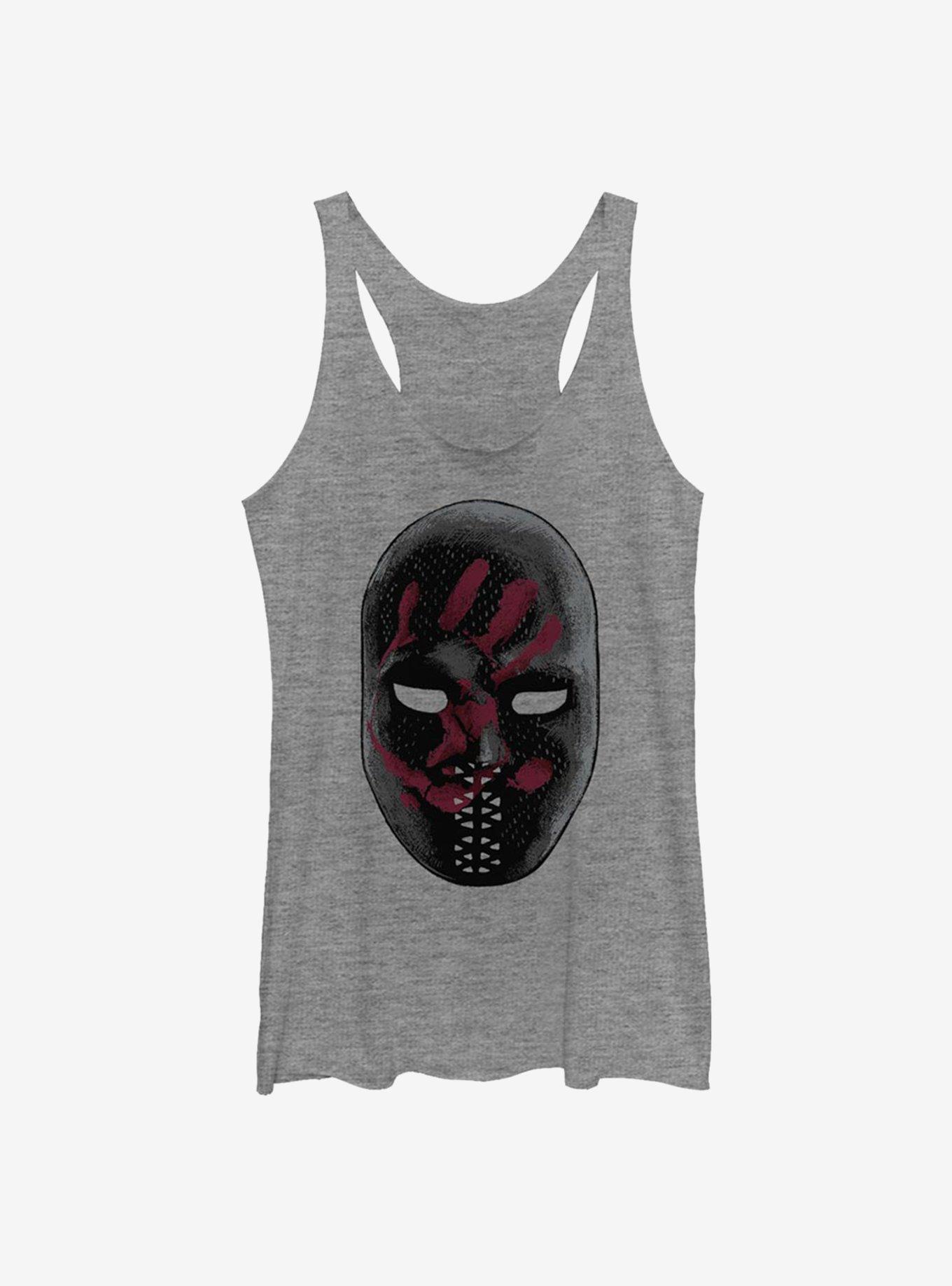 Marvel The Falcon And The Winter Soldier Flag Smashers Mask Girls Tank, GRAY HTR, hi-res