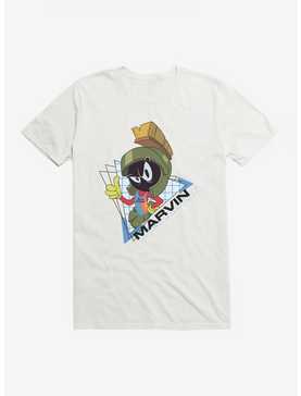 Space Jam: A New Legacy Marvin The Martian Triangle Grid T-Shirt, WHITE, hi-res
