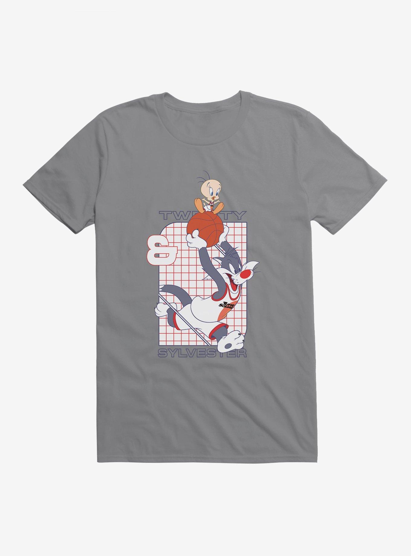 Space Jam: A New Legacy Tweety Bird & Sylvester Cat Grid T-Shirt, , hi-res