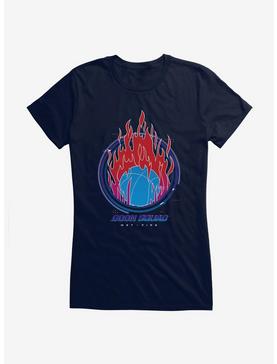 Space Jam: A New Legacy Basketball On Fire Goon Squad Logo Girls T-Shirt, , hi-res