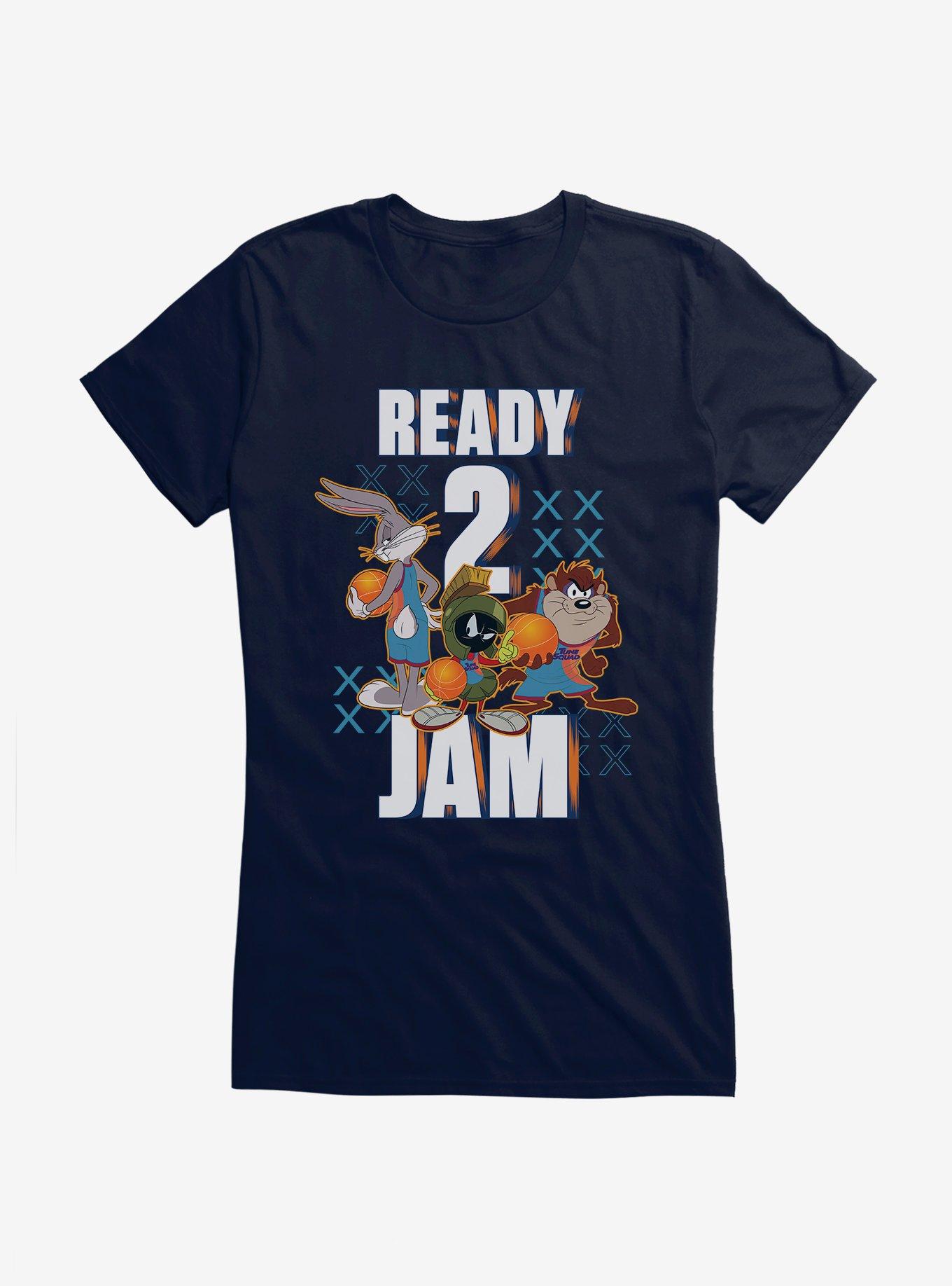 Space Jam: A New Legacy Bugs Bunny, Marvin The Martian, And Taz Ready 2 Jam Girls T-Shirt, , hi-res