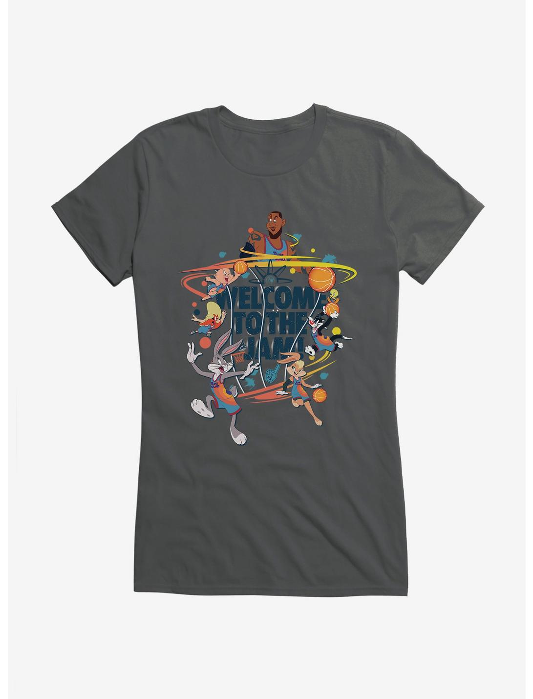 Space Jam: A New Legacy LeBron And Tune Squad Welcome To The Jam! Girls T-Shirt, CHARCOAL, hi-res