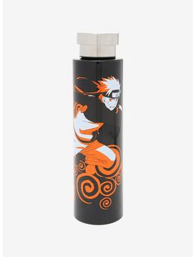 Naruto Shippuden Black & Orange Stainless Steel Water Bottle, , hi-res