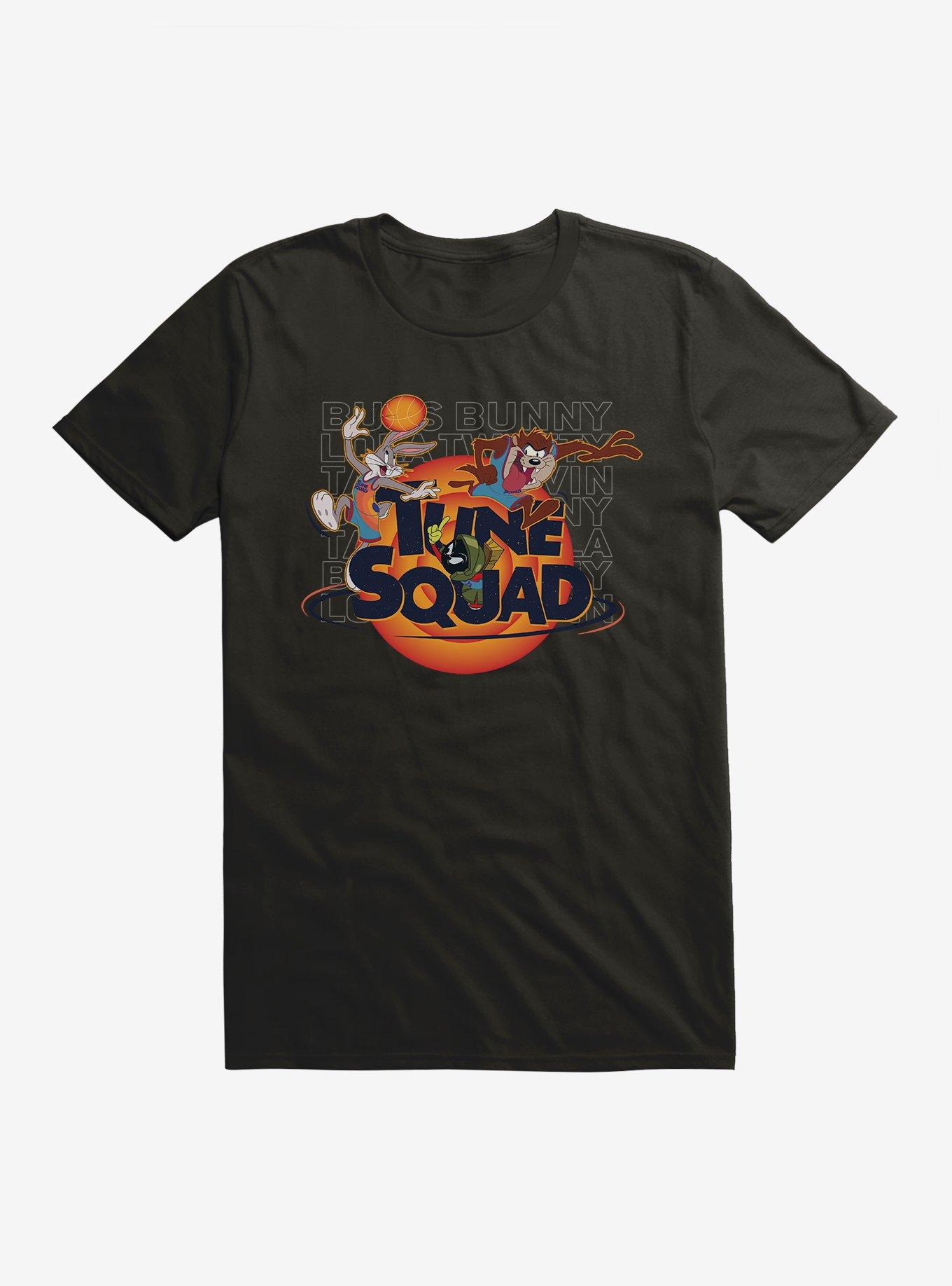 Space Jam: A New Legacy Bugs Bunny, Marvin The Martian, And Taz Tune Squad T-Shirt, BLACK, hi-res