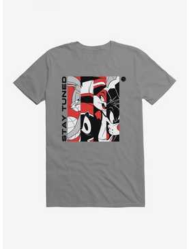 Space Jam: A New Legacy Stay Tuned Black, White And Red Logo T-Shirt, , hi-res