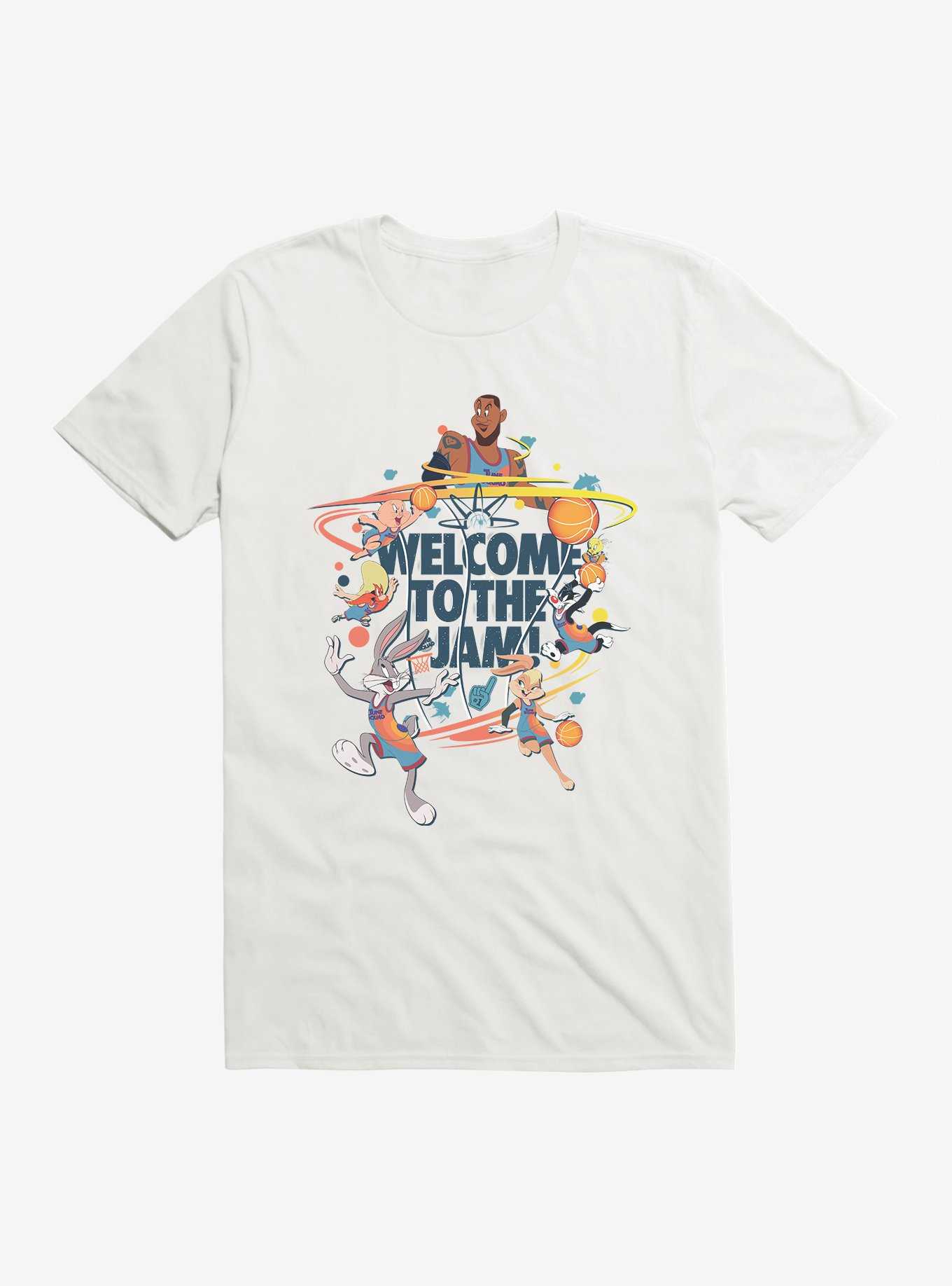 Space Jam: A New Legacy LeBron And Tune Squad Welcome To The Jam! T-Shirt, WHITE, hi-res