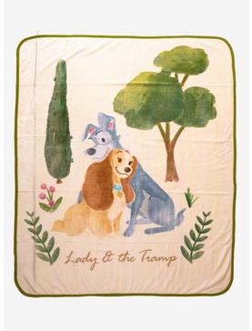 Disney Lady and the Tramp Pastel Floral Throw - BoxLunch Exclusive, , hi-res