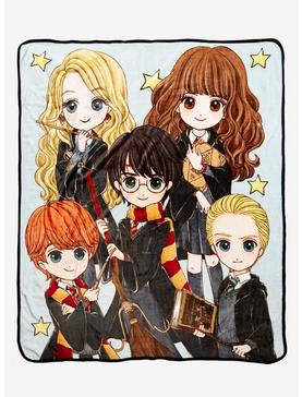 Harry Potter Chibi Harry & Friends Throw - BoxLunch Exclusive, , hi-res