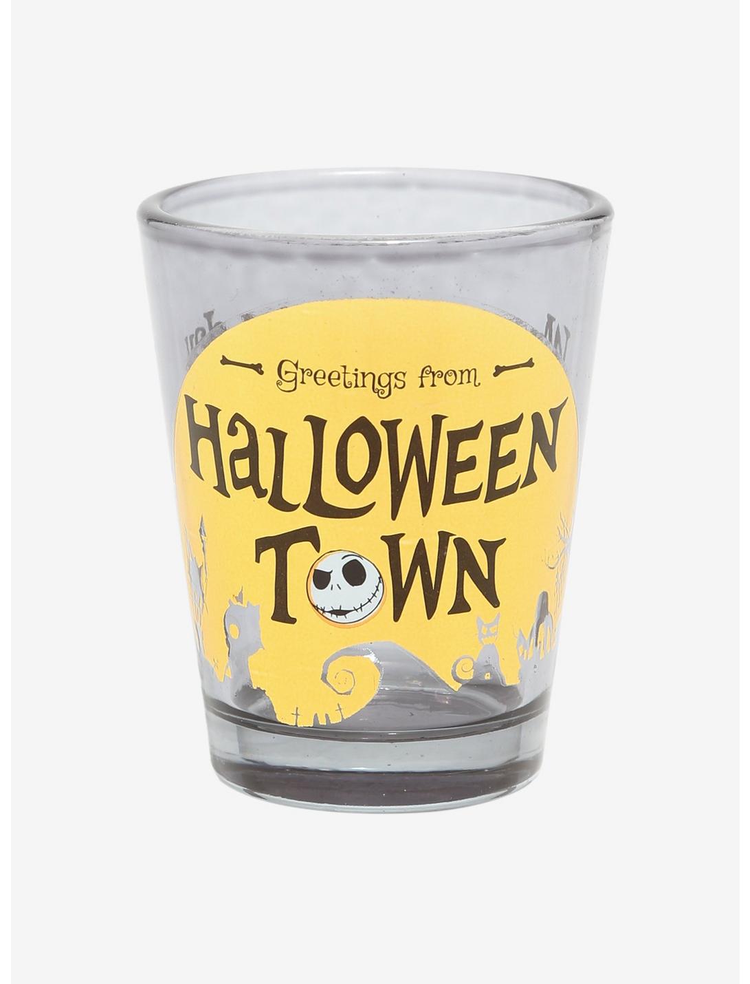 Disney The Nightmare Before Christmas Halloween Town Greetings Mini Glass - BoxLunch Exclusive, , hi-res