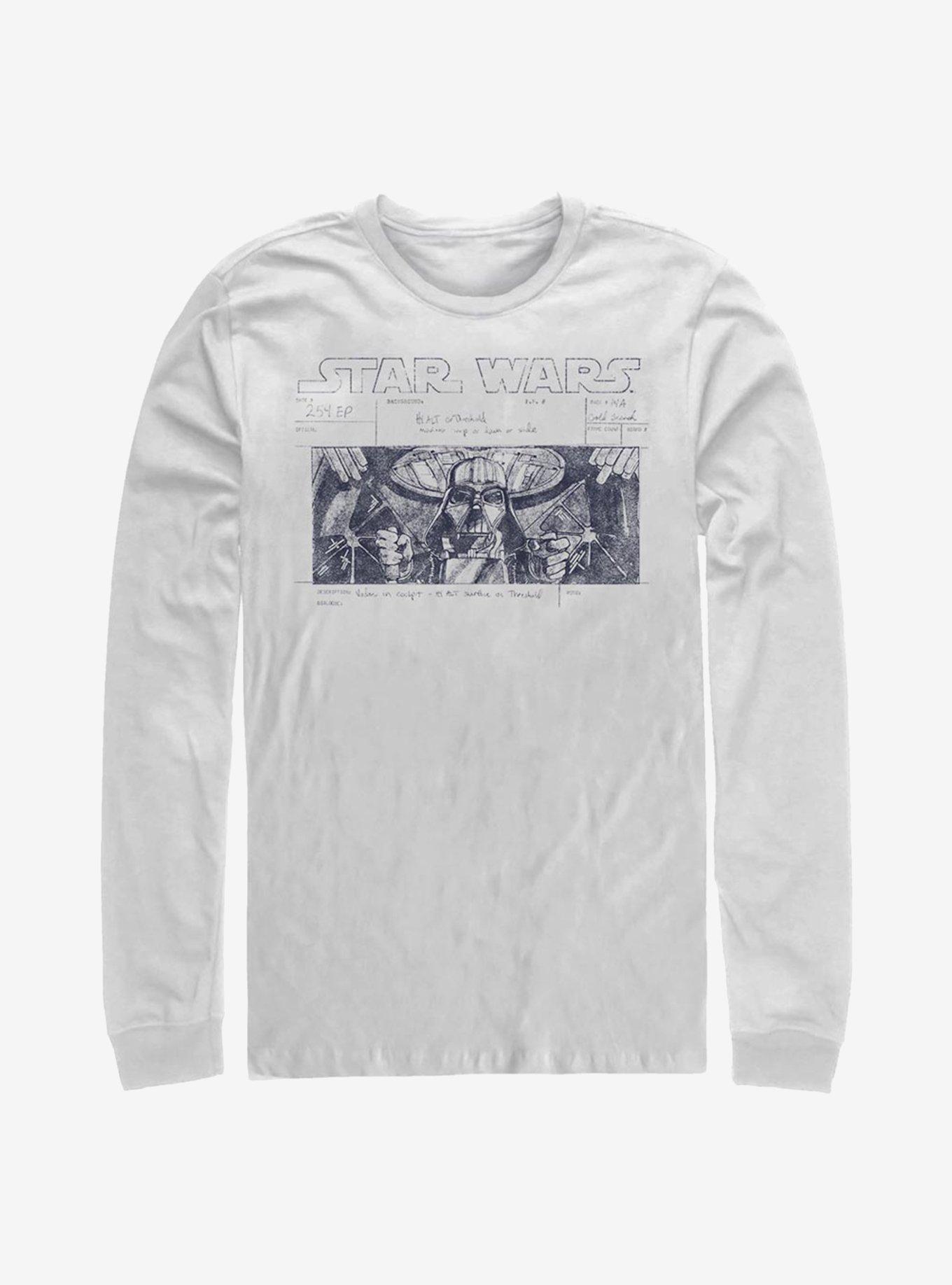 Star Wars Death Star Run Long-Sleeve T-Shirt, WHITE, hi-res