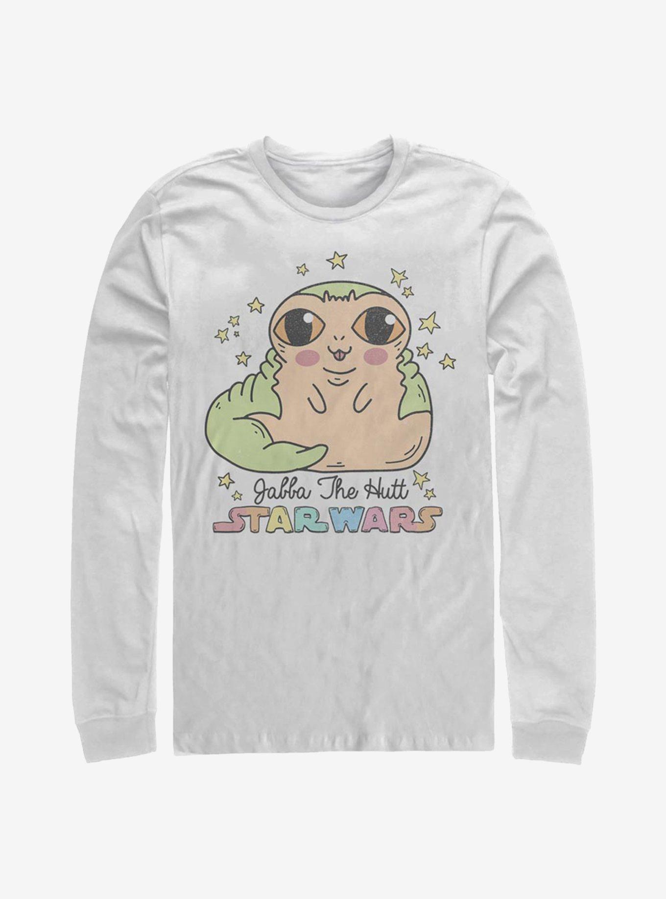 Star Wars Jabba Wabba Cute Long-Sleeve T-Shirt - WHITE | BoxLunch