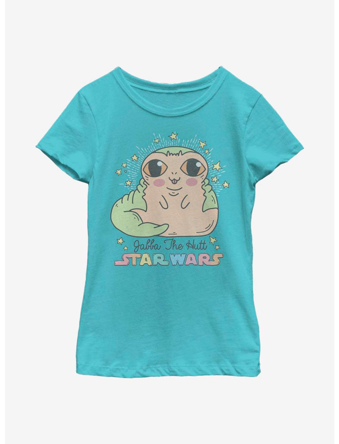 Star Wars Jabba Wabba Cute Youth Girls T-Shirt, TAHI BLUE, hi-res