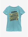 Star Wars Yoda Jumble Youth Girls T-Shirt, TAHI BLUE, hi-res