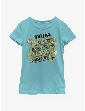 Star Wars Yoda Jumble Youth Girls T-Shirt, , hi-res