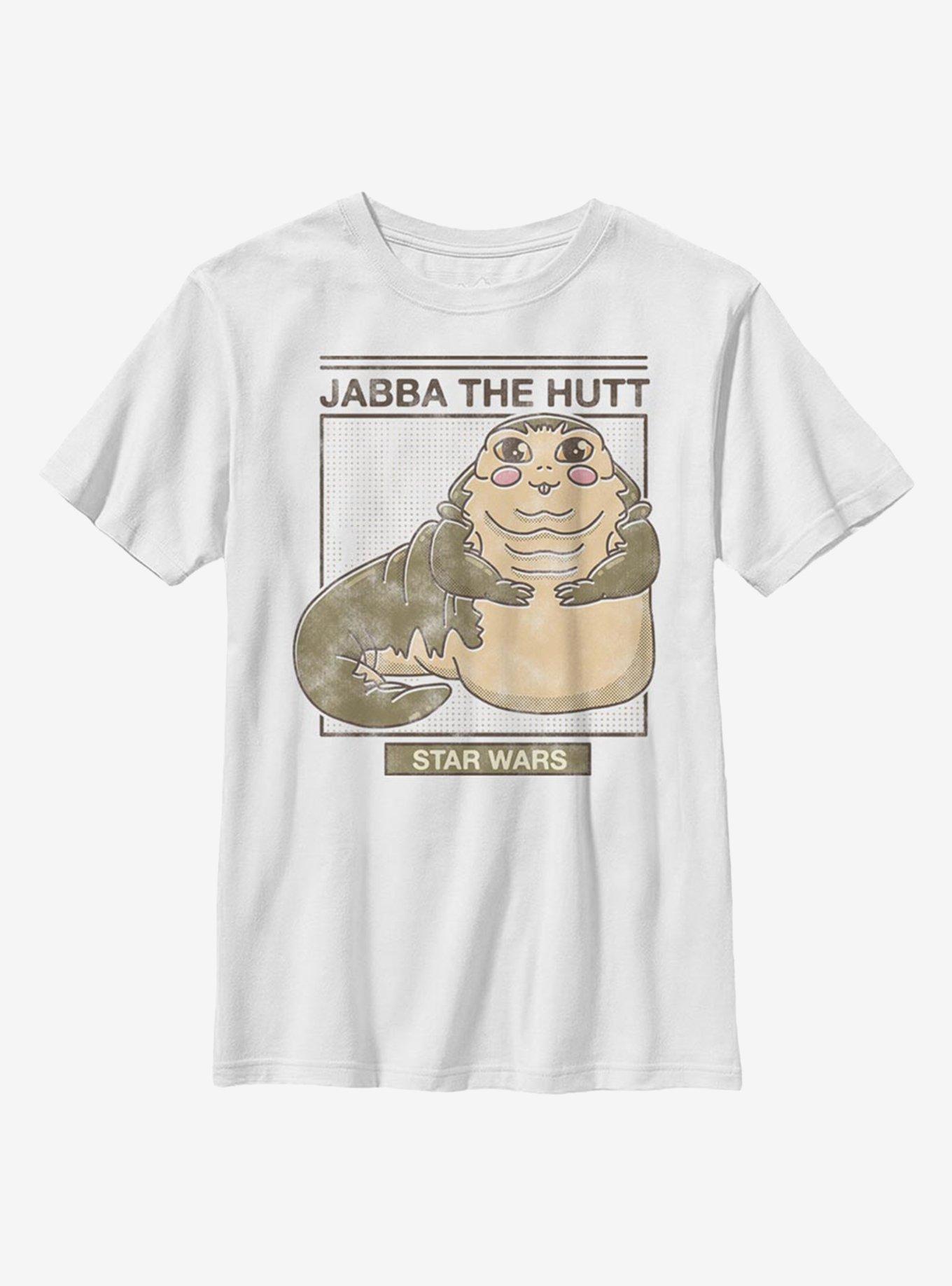 Star Wars Cute Jabba Youth T-Shirt, WHITE, hi-res