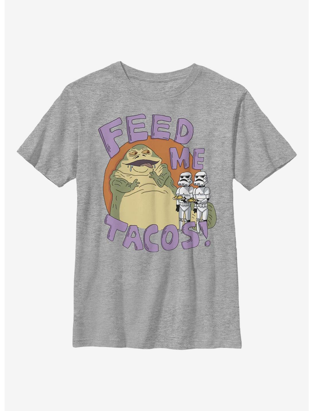 Star Wars Jabba Tacos Youth T-Shirt, ATH HTR, hi-res
